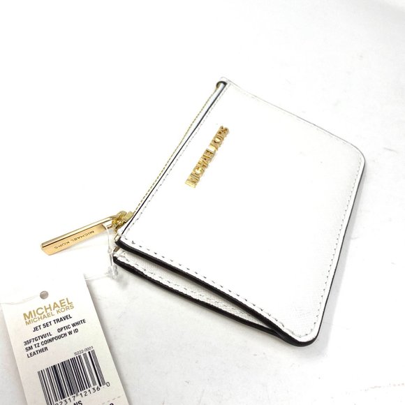 🎄 Christmas Sale 🎄 Michael Kors  Coinpouch ID Leather White Women's 35F7GTVU1L - Picture 4 of 8